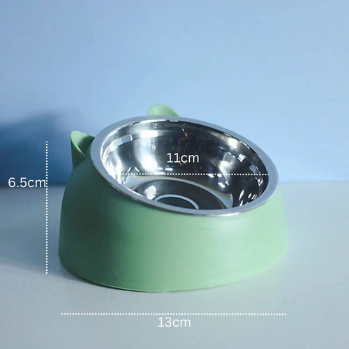 Angled Cat Bowl - Tilted Design for Comfortable Feeding