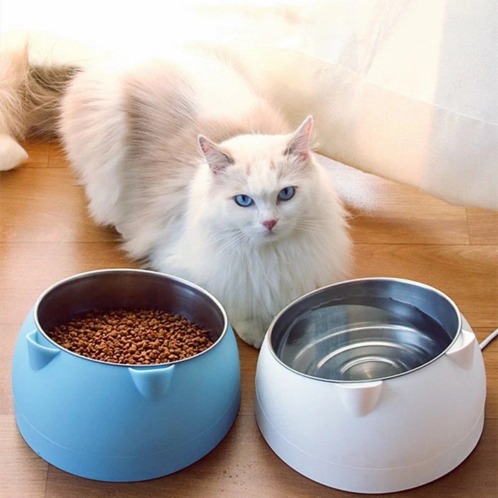Angled Cat Bowl - Tilted Design for Comfortable Feeding