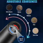 GrindMaster Duo - Rechargeable Electric Pepper and Salt Mills