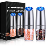GrindMaster Duo - Rechargeable Electric Pepper and Salt Mills