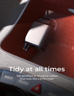 69W Retractable Car Charger - Fast USB-C Charging Cable