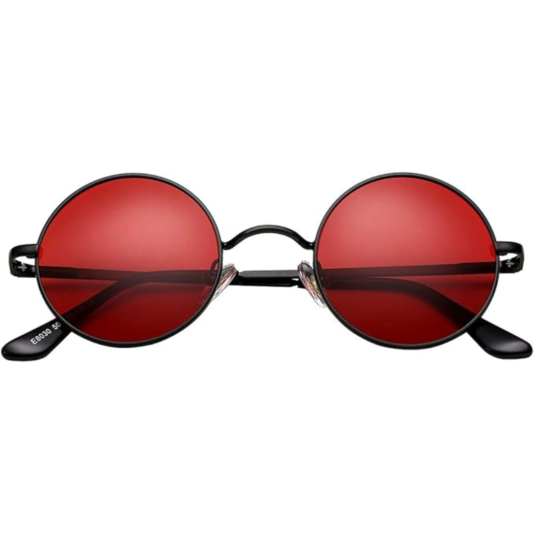 Lennon Retro Round Polarized Sunglasses - Vintage UV-Protection Shades