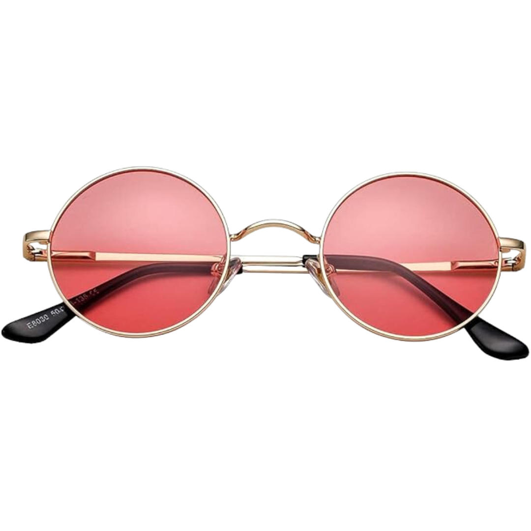 Lennon Retro Round Polarized Sunglasses - Vintage UV-Protection Shades