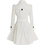 Patty Peacoat - Reversible Wool Coat with Belt