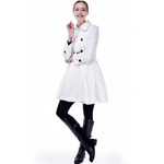 Patty Peacoat - Reversible Wool Coat with Belt