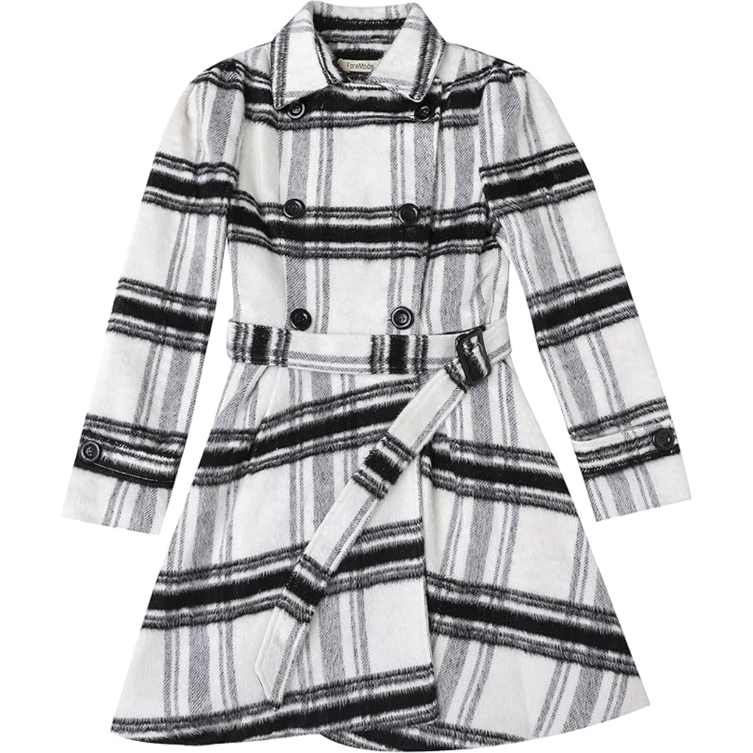 Patty Peacoat - Reversible Wool Coat with Belt