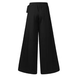 Plus-Size Wide-Leg Work Pants - High-Waist Palazzo Style