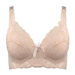Plus Size Wire-Free Lace Bra - Full-Cup Comfort with Delicate Detail