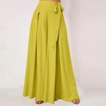 Plus-Size Wide-Leg Work Pants - High-Waist Palazzo Style