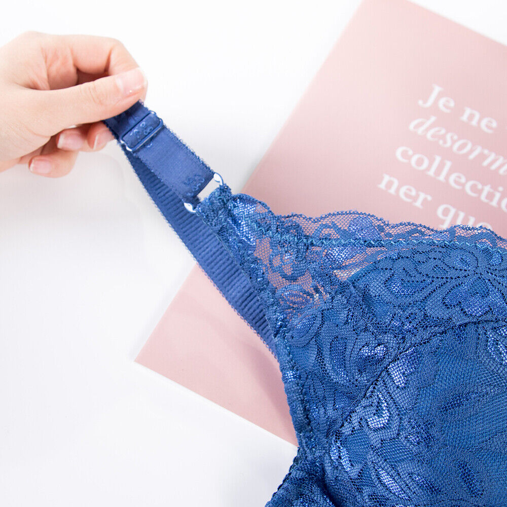 Plus Size Wire-Free Lace Bra - Full-Cup Comfort with Delicate Detail