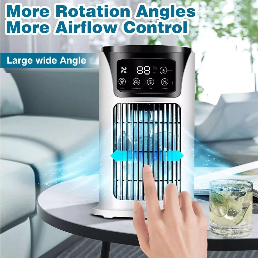 Portable Room Air Conditioner - 3-in-1 Cooling Fan Mister