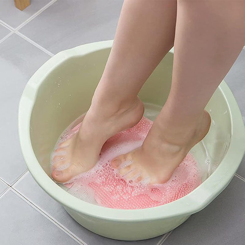 Silicone Shower Scrubbing Mat - Foot & Body Massage Mat