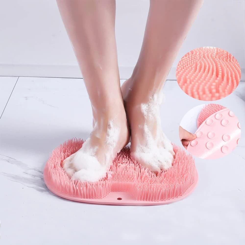 Silicone Shower Scrubbing Mat - Foot & Body Massage Mat