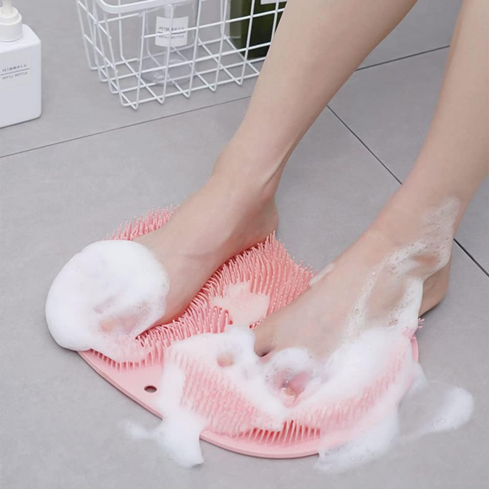 Silicone Shower Scrubbing Mat - Foot & Body Massage Mat