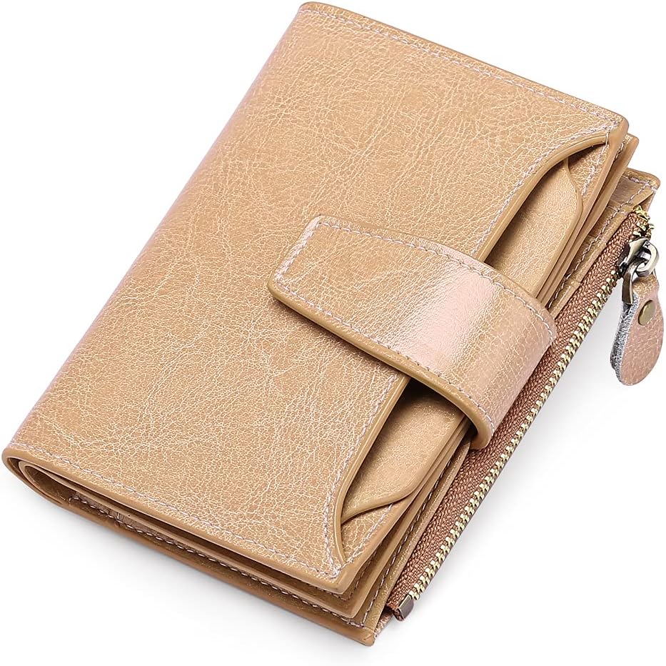 Genuine Leather Multi-Pocket Wallet - RFID-Blocking Card Case