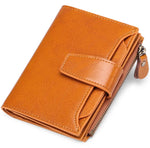 Genuine Leather Multi-Pocket Wallet - RFID-Blocking Card Case