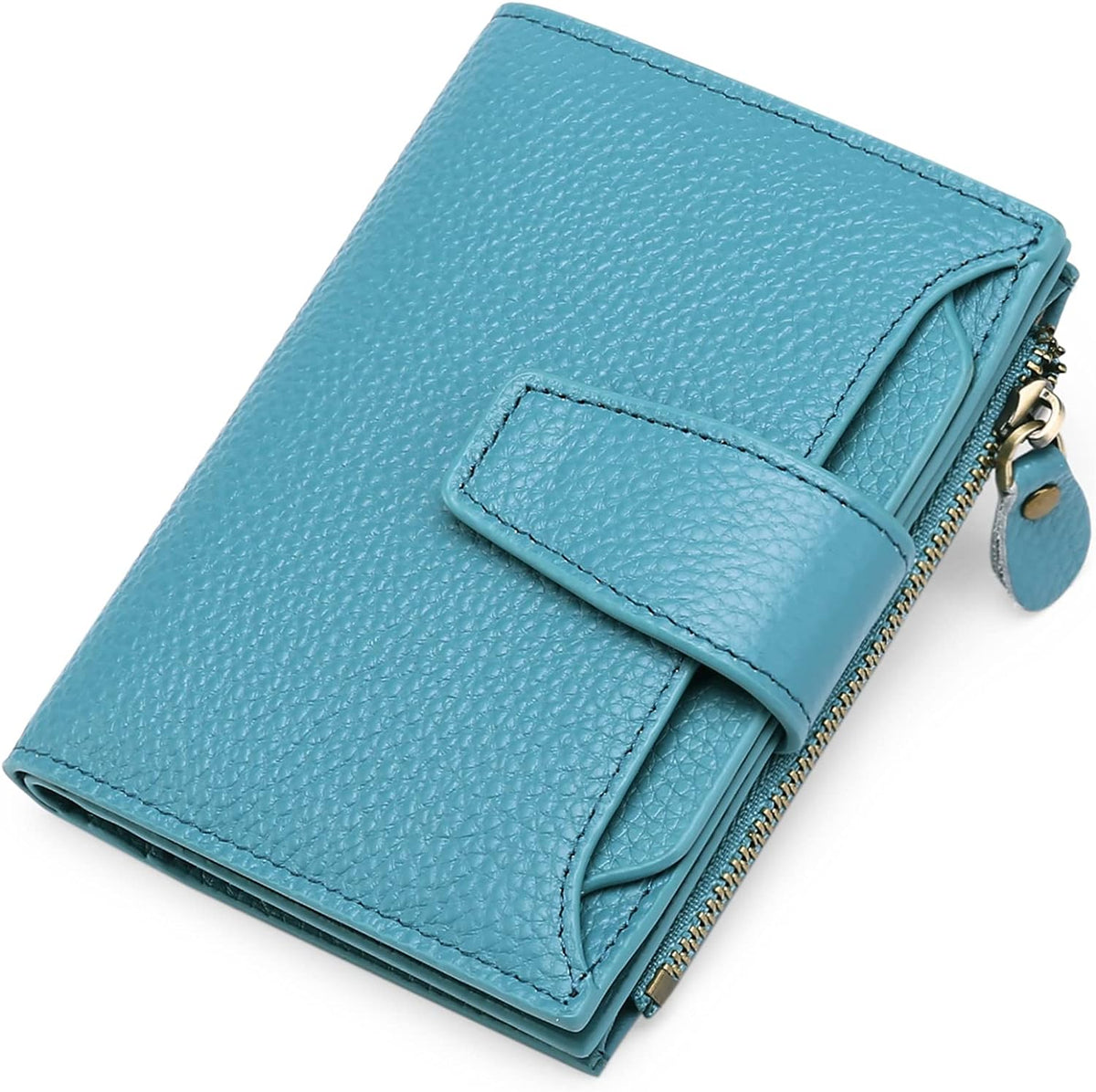 Genuine Leather Multi-Pocket Wallet - RFID-Blocking Card Case