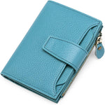 Genuine Leather Multi-Pocket Wallet - RFID-Blocking Card Case