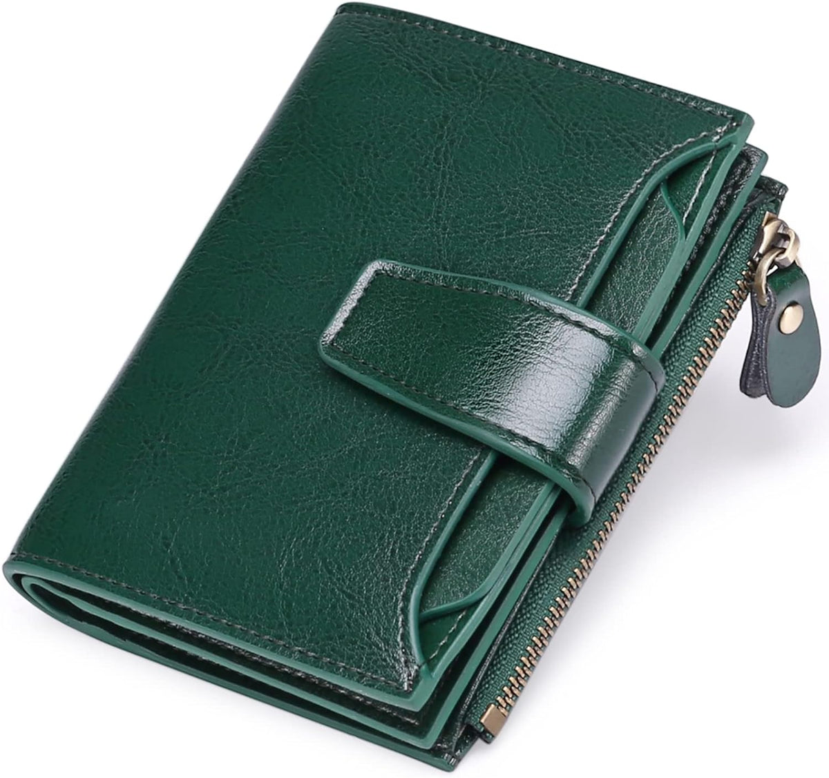 Genuine Leather Multi-Pocket Wallet - RFID-Blocking Card Case