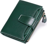 Genuine Leather Multi-Pocket Wallet - RFID-Blocking Card Case