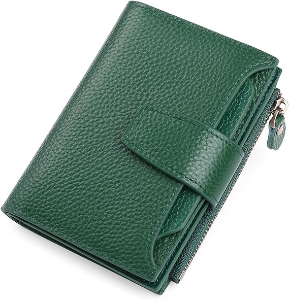 Genuine Leather Multi-Pocket Wallet - RFID-Blocking Card Case