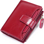 Genuine Leather Multi-Pocket Wallet - RFID-Blocking Card Case