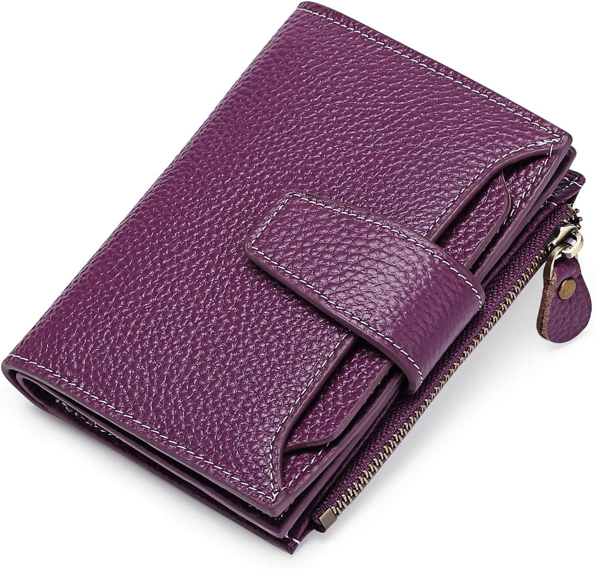 Genuine Leather Multi-Pocket Wallet - RFID-Blocking Card Case