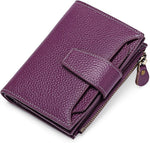 Genuine Leather Multi-Pocket Wallet - RFID-Blocking Card Case