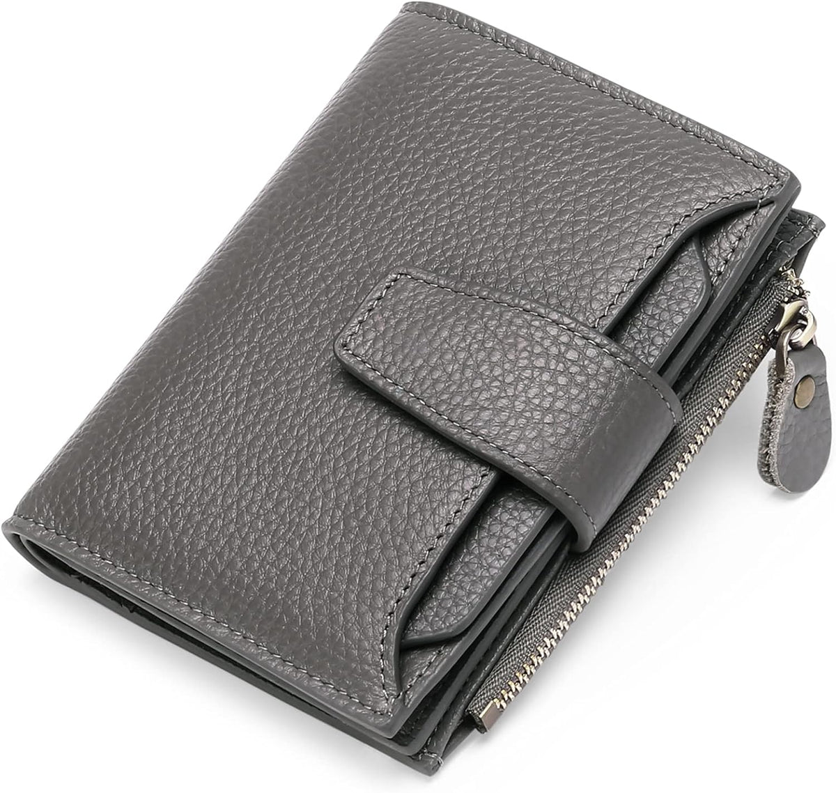 Genuine Leather Multi-Pocket Wallet - RFID-Blocking Card Case