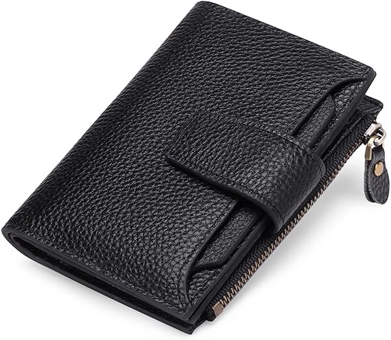 Genuine Leather Multi-Pocket Wallet - RFID-Blocking Card Case