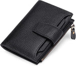 Genuine Leather Multi-Pocket Wallet - RFID-Blocking Card Case