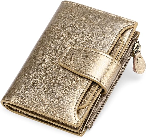 Genuine Leather Multi-Pocket Wallet - RFID-Blocking Card Case