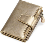 Genuine Leather Multi-Pocket Wallet - RFID-Blocking Card Case