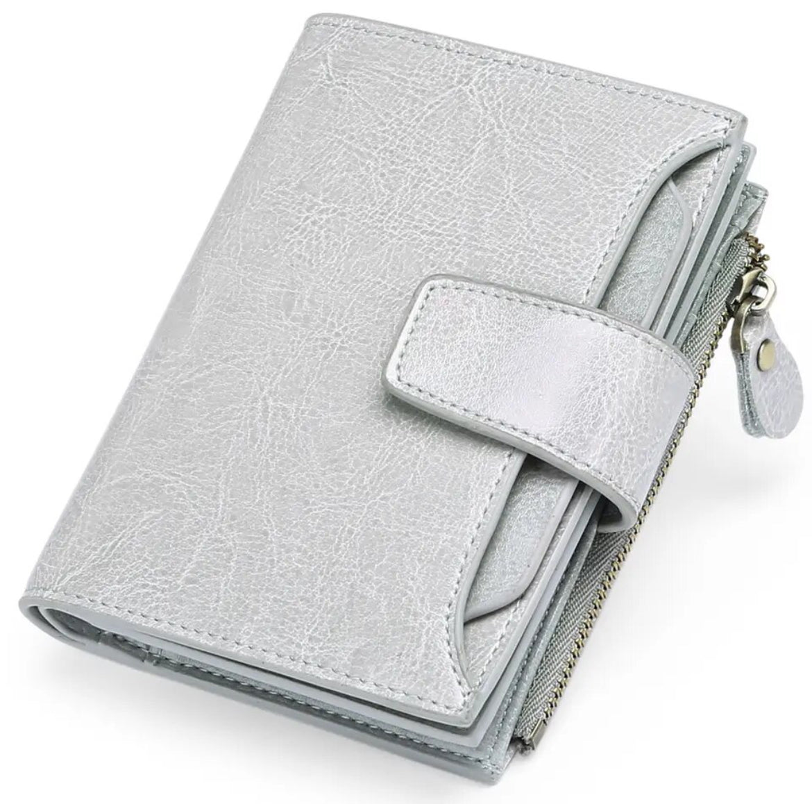 Genuine Leather Multi-Pocket Wallet - RFID-Blocking Card Case