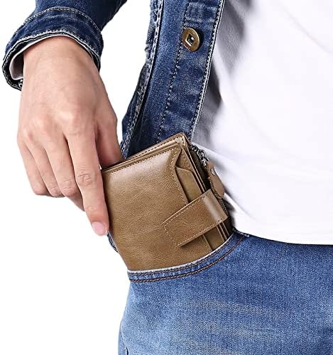 Genuine Leather Multi-Pocket Wallet - RFID-Blocking Card Case