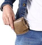 Genuine Leather Multi-Pocket Wallet - RFID-Blocking Card Case