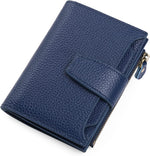 Genuine Leather Multi-Pocket Wallet - RFID-Blocking Card Case