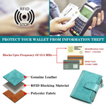 Genuine Leather Multi-Pocket Wallet - RFID-Blocking Card Case