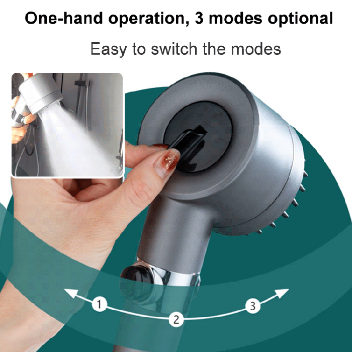 PowerSpray Shower Head - Boosted Pressure Spa Experience at Home