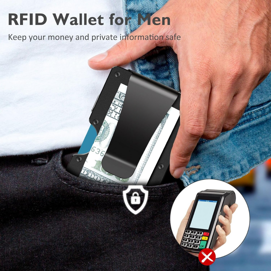 CarbonVault Slim Wallet - RFID-Blocking Carbon Fiber Design