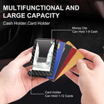 CarbonVault Slim Wallet - RFID-Blocking Carbon Fiber Design