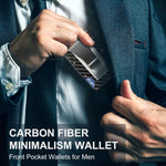CarbonVault Slim Wallet - RFID-Blocking Carbon Fiber Design