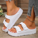 Women's Thick Sole Slippers - Cushioned Shock-Absorbing Comfort