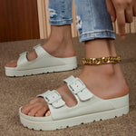 Women's Thick Sole Slippers - Cushioned Shock-Absorbing Comfort