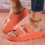 Women's Thick Sole Slippers - Cushioned Shock-Absorbing Comfort