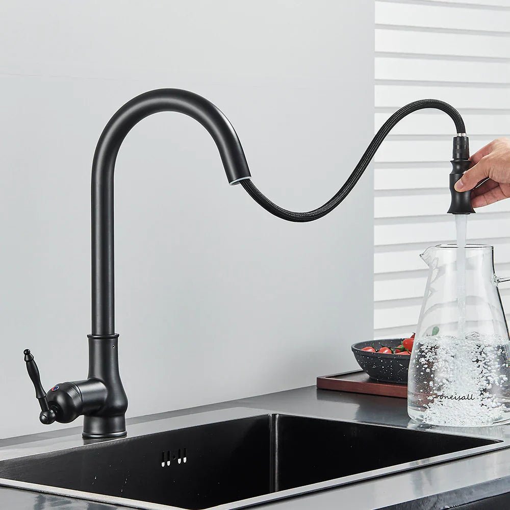 SmartSpout Kitchen Faucet - Pull-Out Spray with Antique Bronze Finish