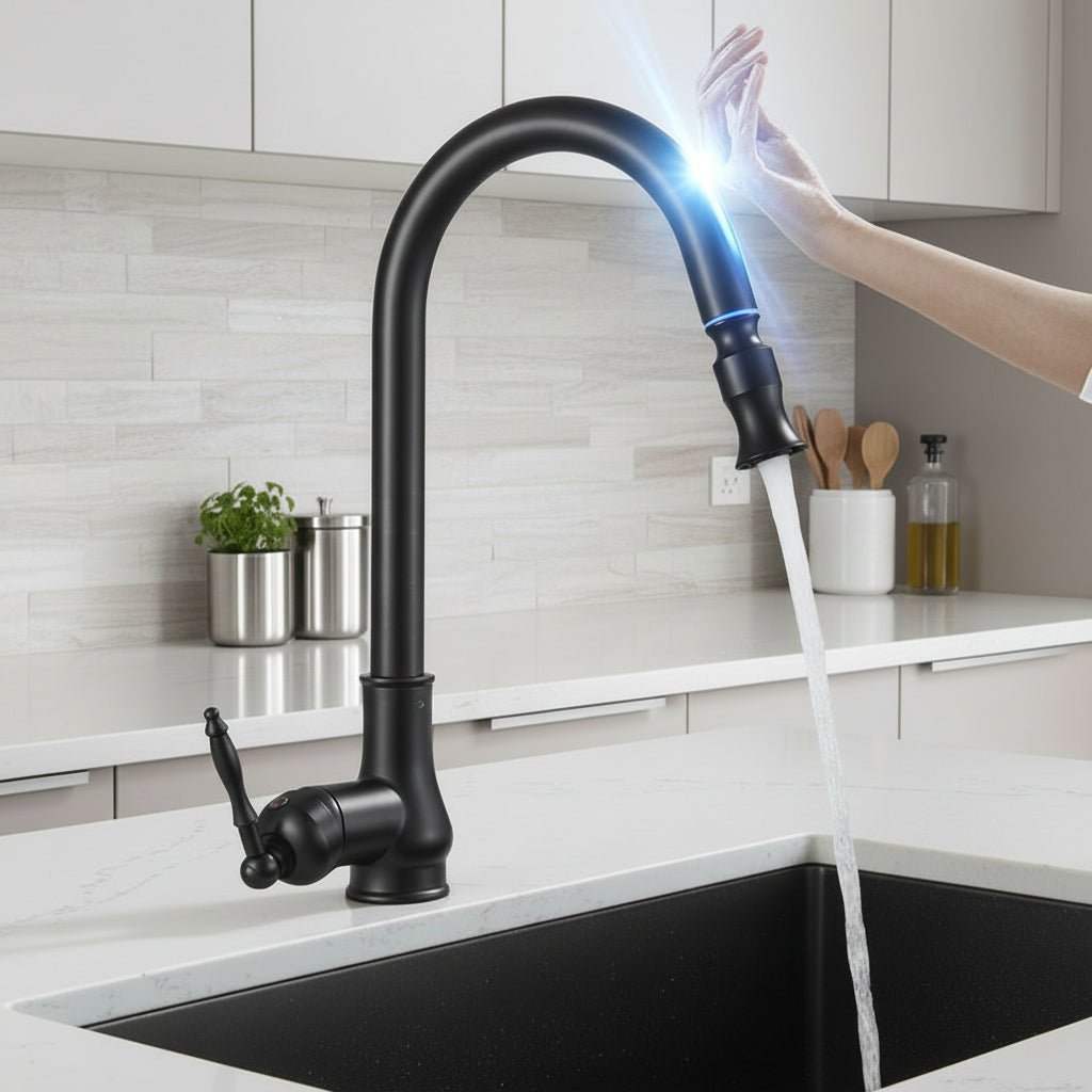 SmartSpout Kitchen Faucet - Pull-Out Spray with Antique Bronze Finish