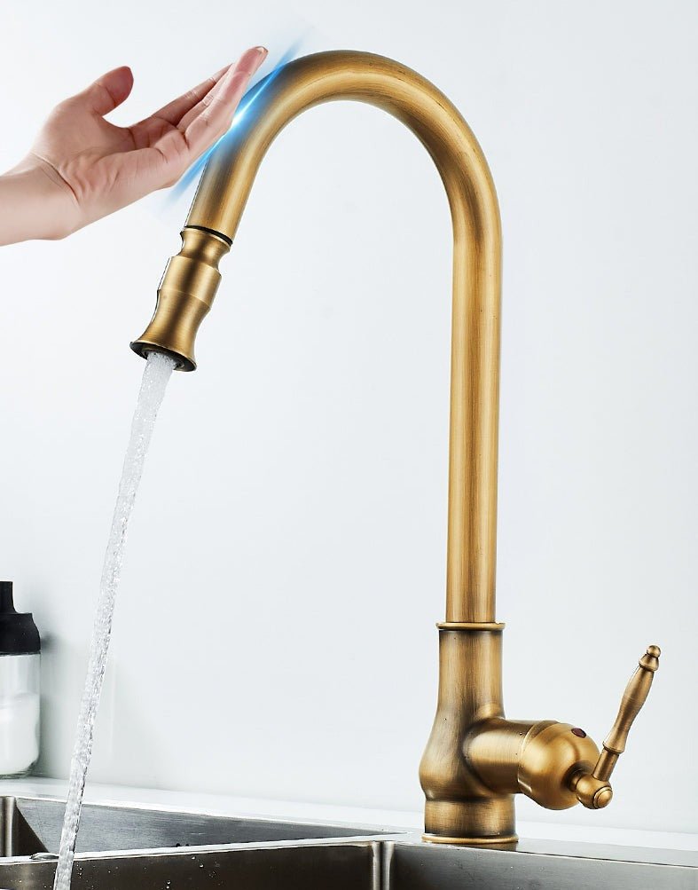 SmartSpout Kitchen Faucet - Pull-Out Spray with Antique Bronze Finish