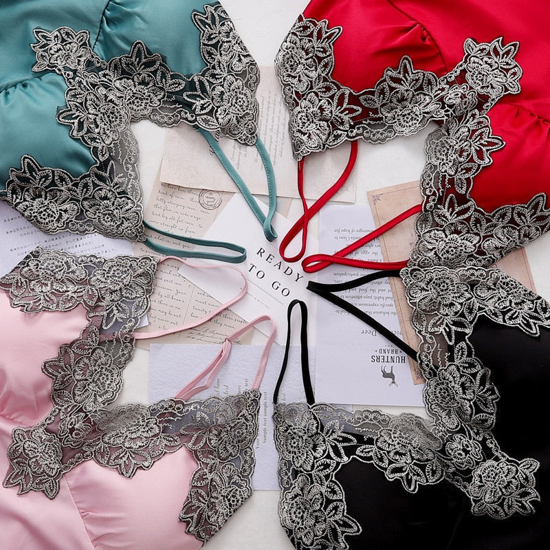 Luxury Satin Pajama Sleepwear Set - Soft, Breathable Sleepwear