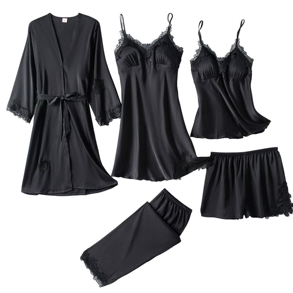 Luxury Satin Pajama Sleepwear Set - Soft, Breathable Sleepwear